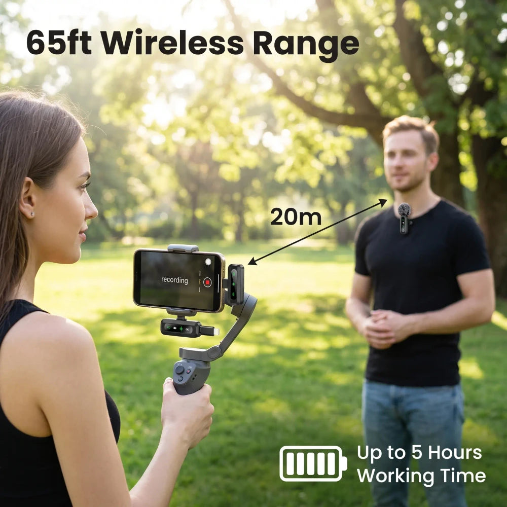 HITOZON Wireless Lavalier Microphone