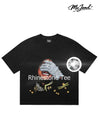Rhinestone Graphic Cotton T-Shirt