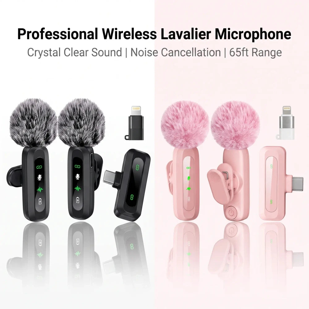 HITOZON Wireless Lavalier Microphone